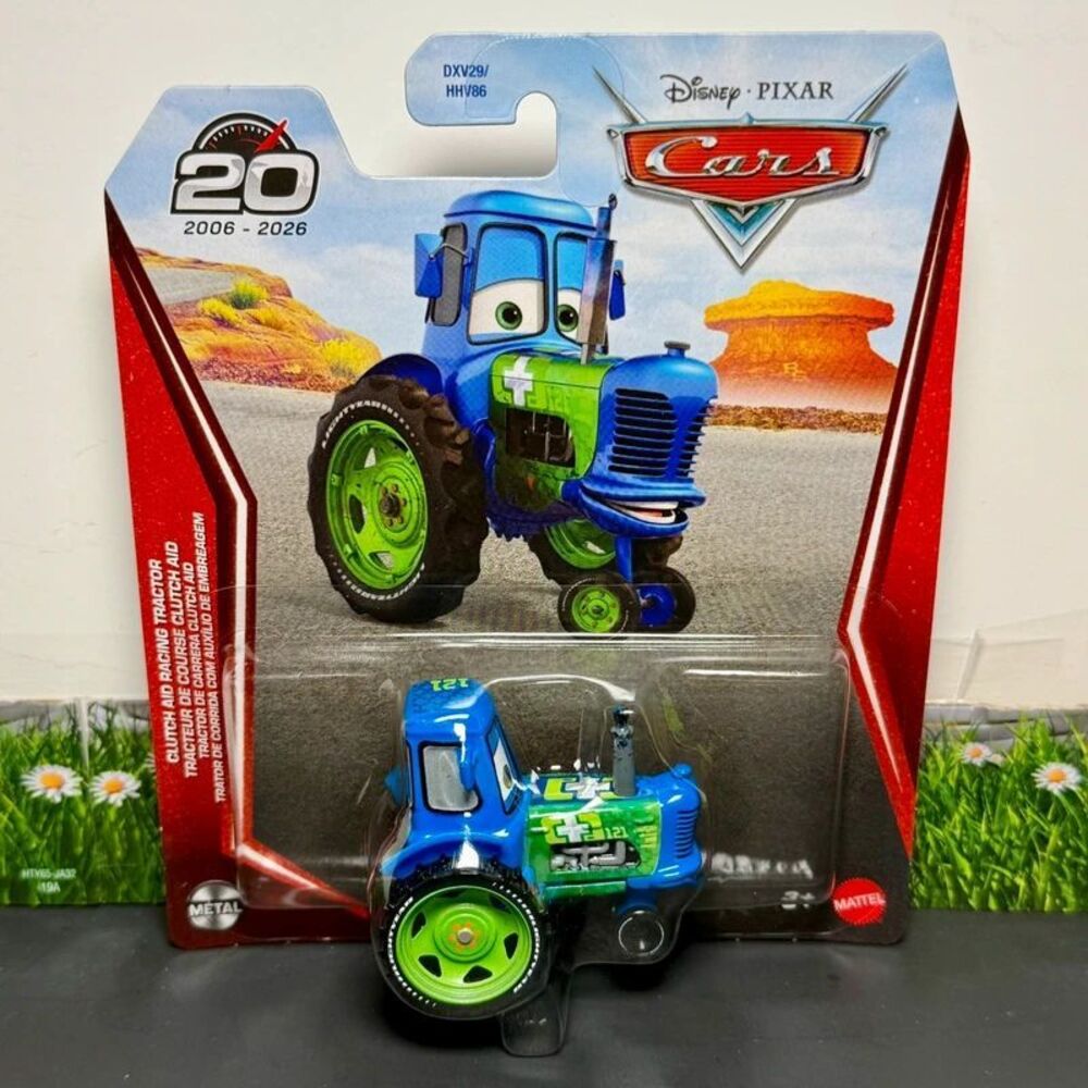 Mattel Disney Pixar Cars Clutch Aid Racing Tractor 20th Anniversary
